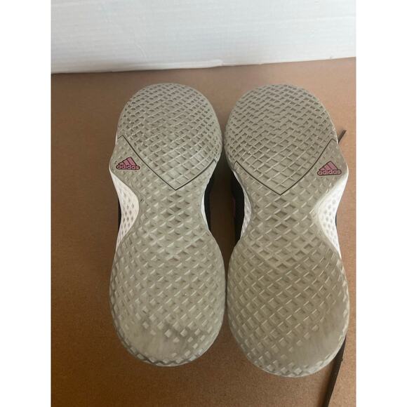 Adidas Black with Pink Stripes Court Control Flash Tennis Sneaker Shoes Sz 10 - Picture 7 of 11